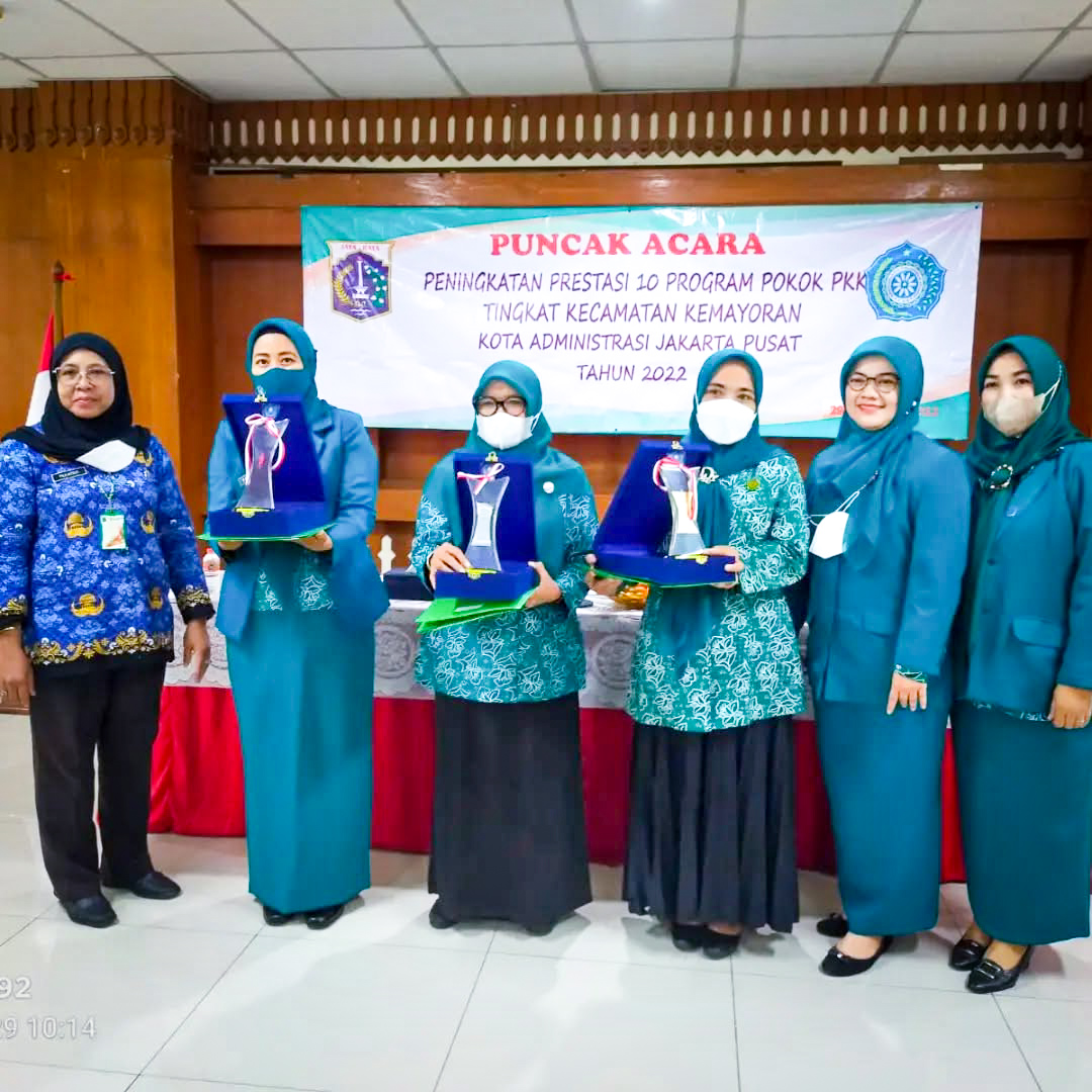 PKK Kelurahan Kebon Kosong menjadi Juara Ke 2 Kategori Pelaksana Terbaik Kinerja Posyandu RW.011 Kel